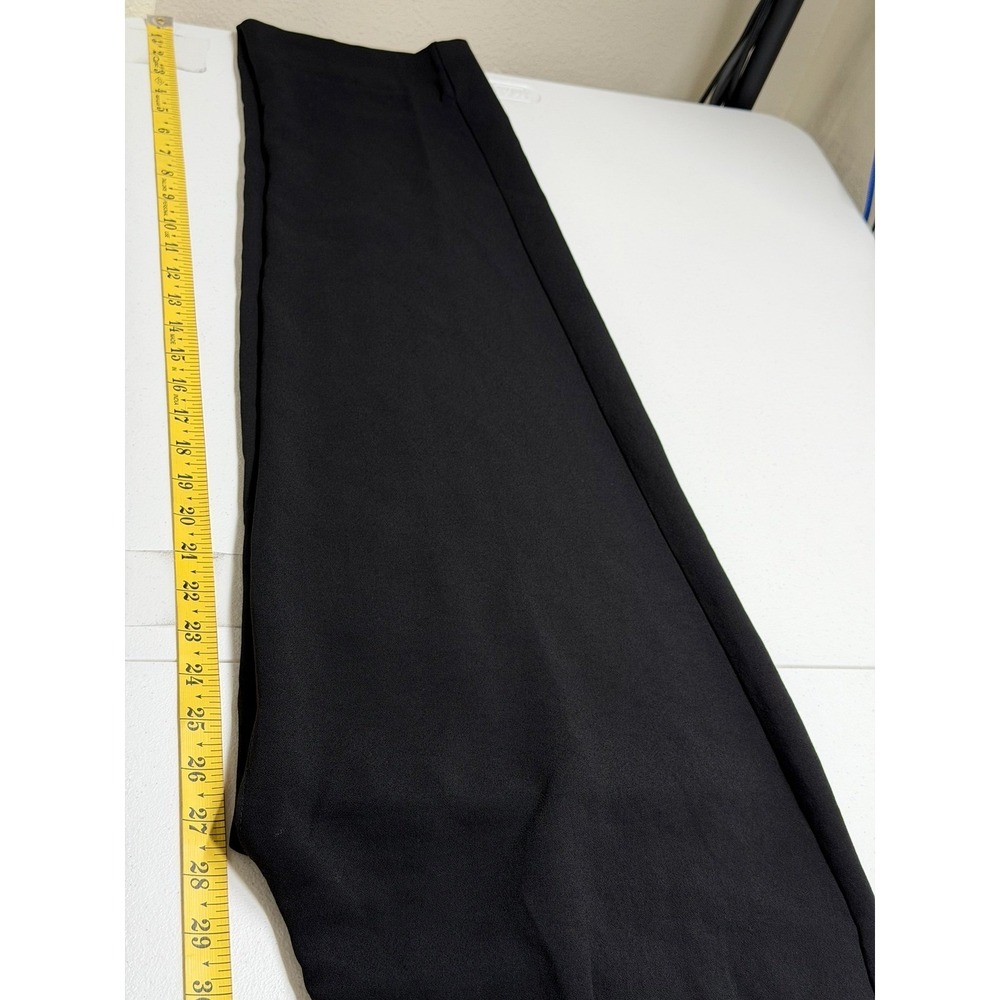 Madewell Pants Womens 2 Tall Black Pleated Tapered High Rise Minimalist Staple - Picture 8 of 8